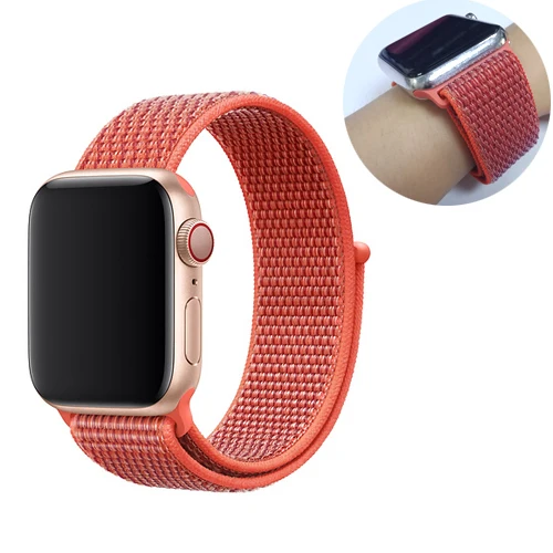 15 Ремешок для спортивных часов для apple watch, ремешок 42 мм, 38 мм, версия apple watch 5/4/3/2/1 наручных часов iwatch, ремешок 44 мм 40 мм двухслойный нейлоновый переплет ремешок для часов - Цвет ремешка: 15