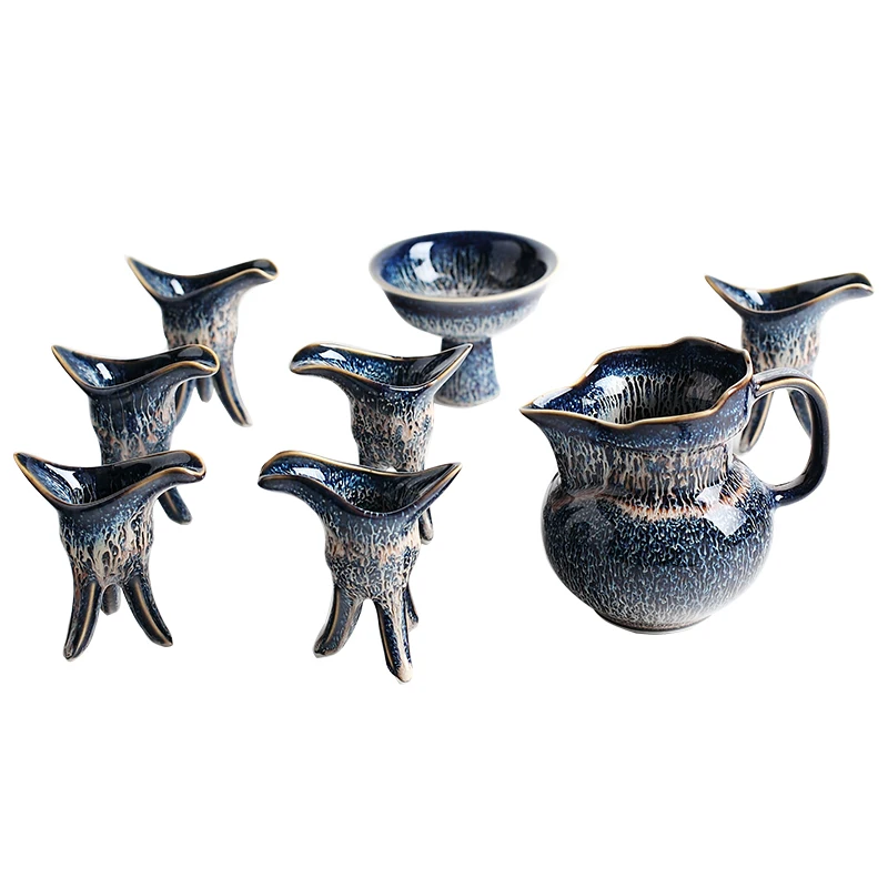 8 шт./компл. Керамика Саке горшок чашки набор кувшин Стакана Ликера духов комплект