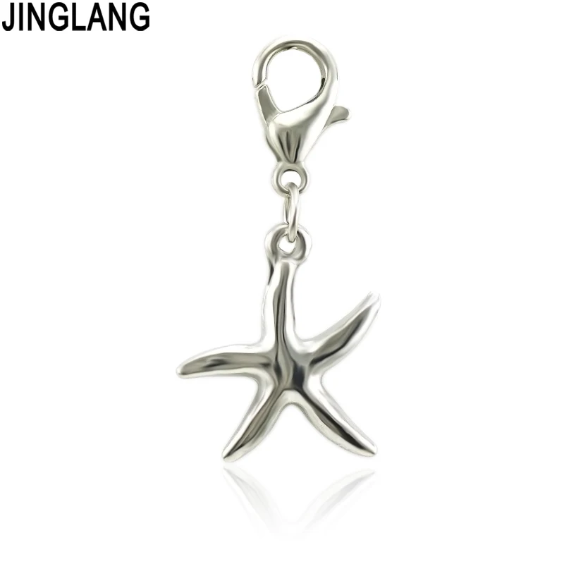JINGLANG Очаровательные Подвески с пентаграммой антикварные посеребренные DIY