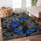 Ковер с бабочками домашний декор для гостиной, диван, коврик для стола, нескользящий коврик для стула