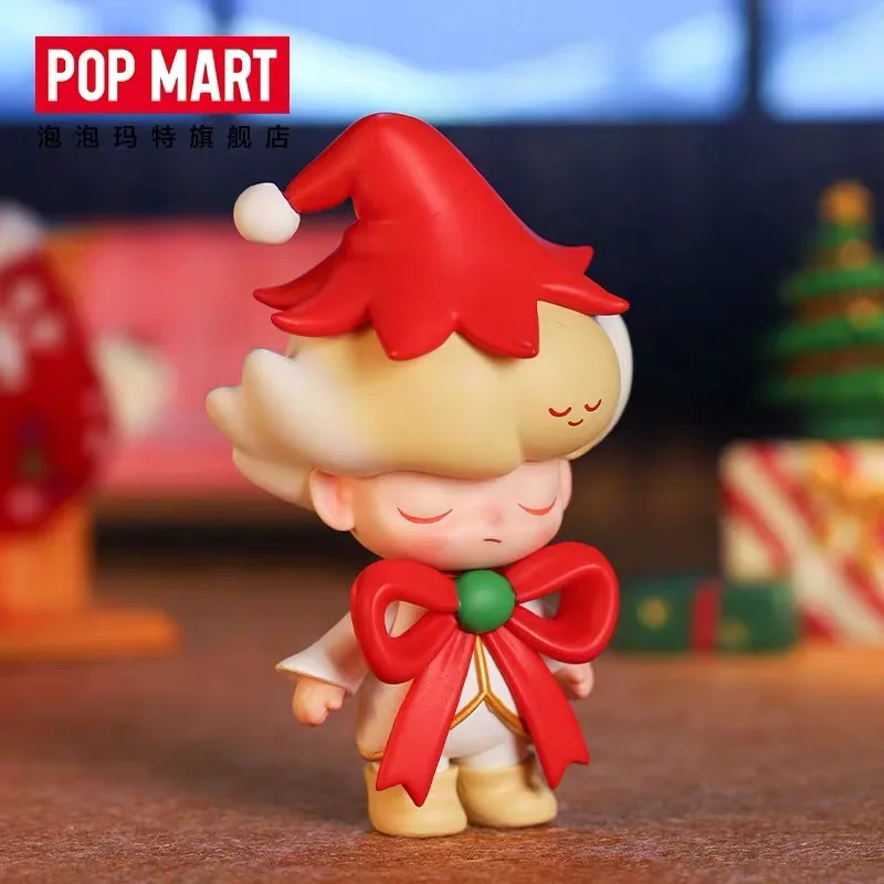 

Popmart Official DIMOO Christmas Blind Box Collectible Action Kawaii Anime Toy Figures Baby Gift Box Surprise Gift Mystery Box