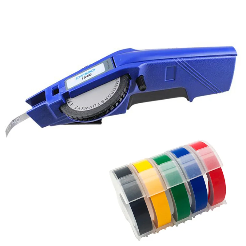 

Dymo 1540 3D тиснение, ручной производитель этикеток 1540, ручной принтер этикеток для 9 мм пластиковых лент, легко diy этикетки