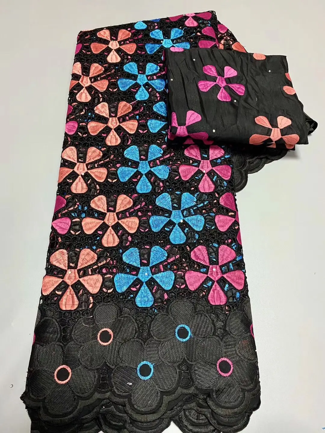 STILL FLY Soft Cotton Lace Fabric Swiss Voile In Switzerland Dubai With Stoens For Women 7yard/lot | Дом и сад