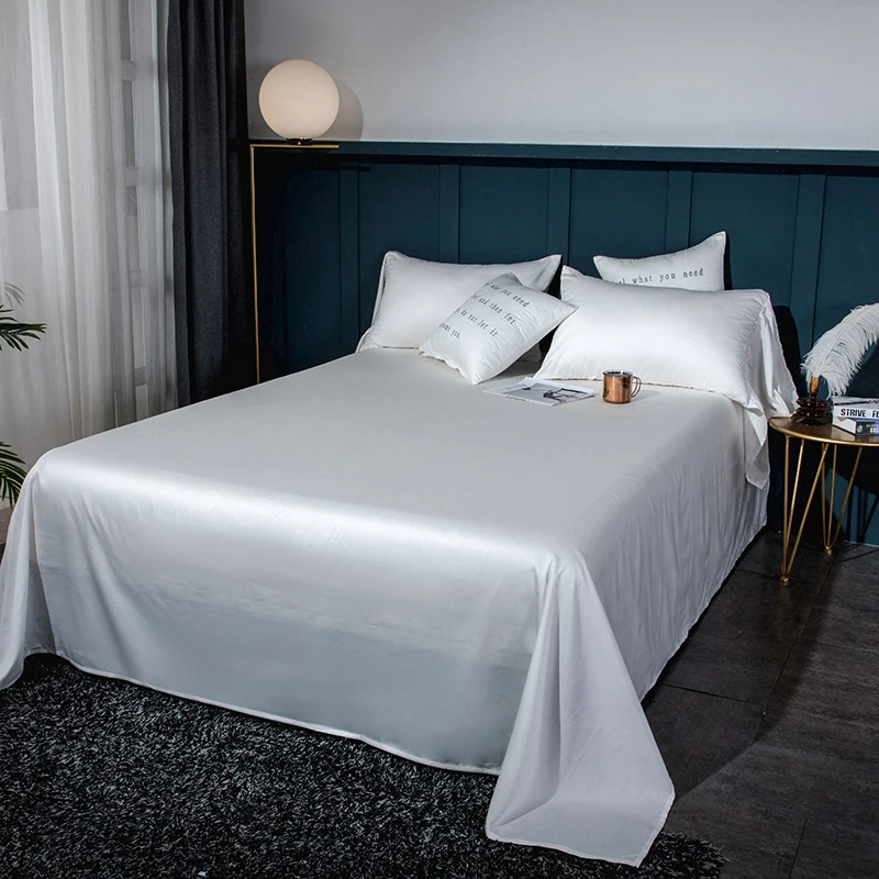 Комплект постельного белья из египетского хлопка роскошный белый мягкий