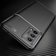 For Realme Q3 Pro Carnival Case Silicone Slim Carbon Fiber Back Case For Realme Q3 Pro Carnival Cover For Realme Q3 Pro Carnival