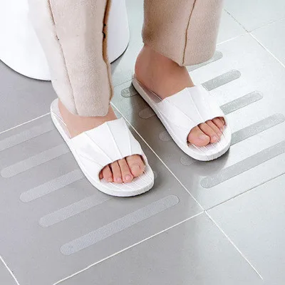 Противоскользящие полоски наклейки для душа безопасности ванны прозрачные