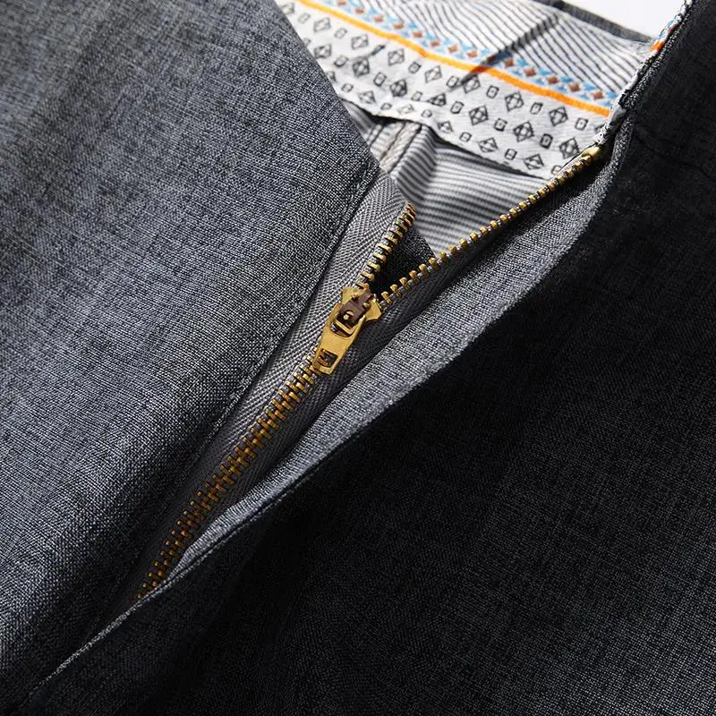 

High Quality New Casual Fashion Comfortable Breathable Designer Mens Clothing Brands 2021 Trousers Straight Business Long Pants