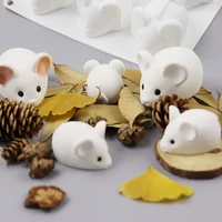 3d mouse shape silicon mold diy cake jelly baking mousse cake mould craft