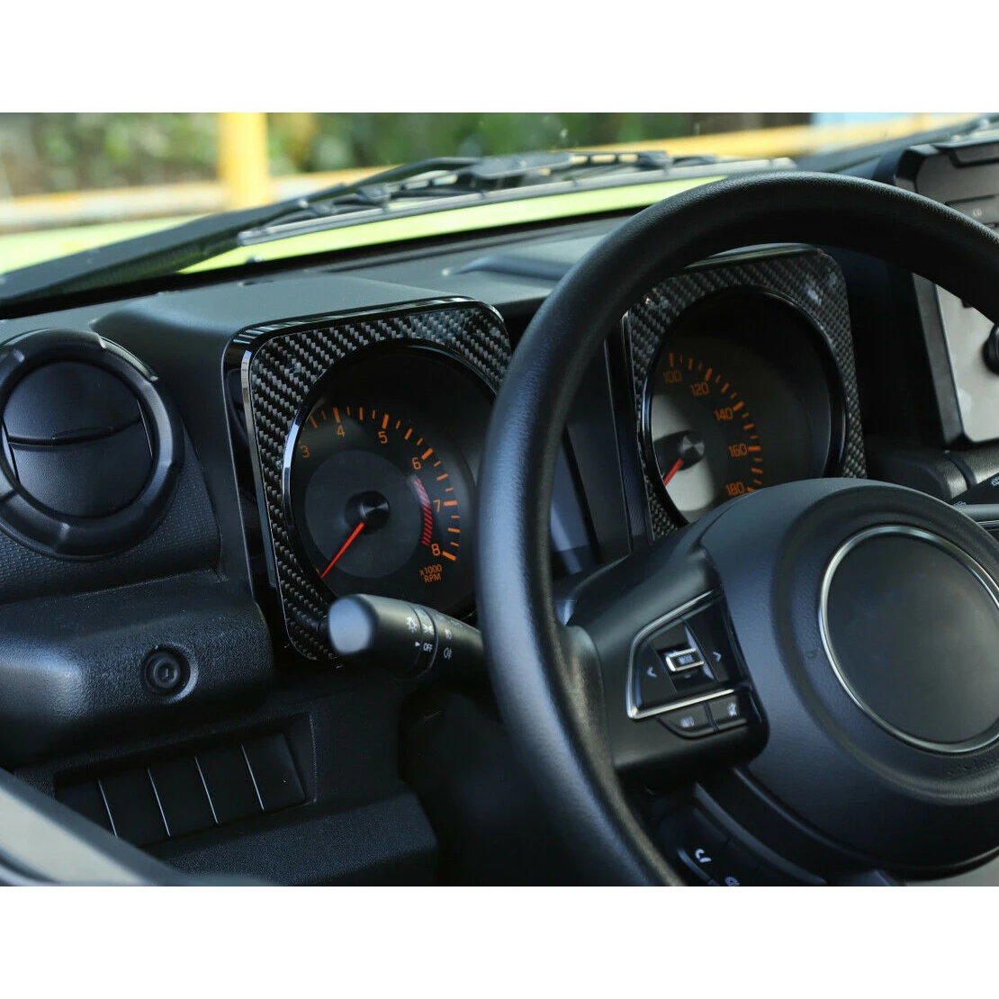 

Car Interior Carbon Fiber Dashboard Decorative Sticker Cover Frame Decor Fit For Suzuki Jimny 2019 2020