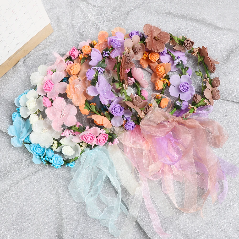 Новый дизайн модные повязки на голову свадебный цветок повязка свадебные