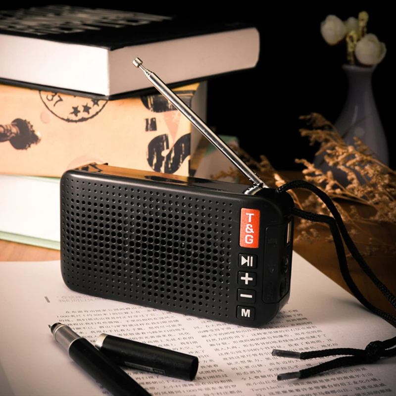 Портативный Bluetooth мини динамик TG с солнечной зарядкой fm радио сабвуфером