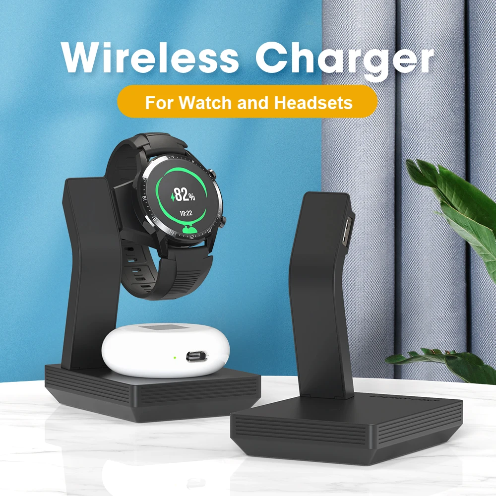 

15W 2 IN 1 Charger for Huawei Watch GT Smart Watches GT2e Honor Magic 2 GS Pro Dock for Apple Watch 5 4 for Samsung Active 2