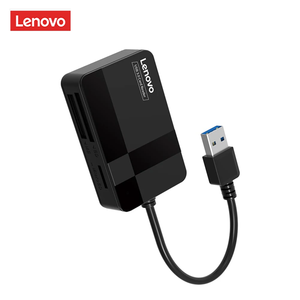 

Устройство чтения карт памяти Lenovo D302 USB 3,0, 5 Гбит/с, 4 в 1