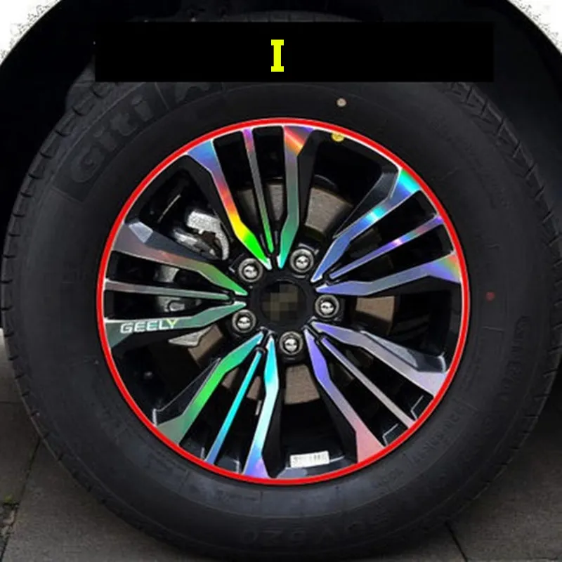 I Для Geely Emgrand X7 EmgrarandX7, EX7, FC SUV, Vision X6, NL4, автомобильная наклейка для колес - Название цвета: I