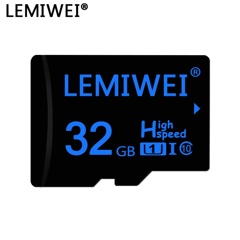 Карта памяти Lemewei 32 ГБ 64 флэш карта темно синего цвета высокоскоростные TF карты