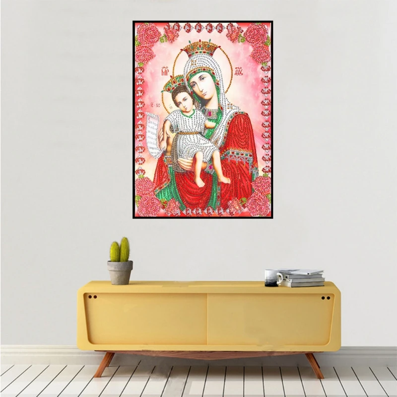 Religion Diamond Art Paintings Kit 5D Our Lady Full Handmade Crafts DIY Drill | Дом и сад