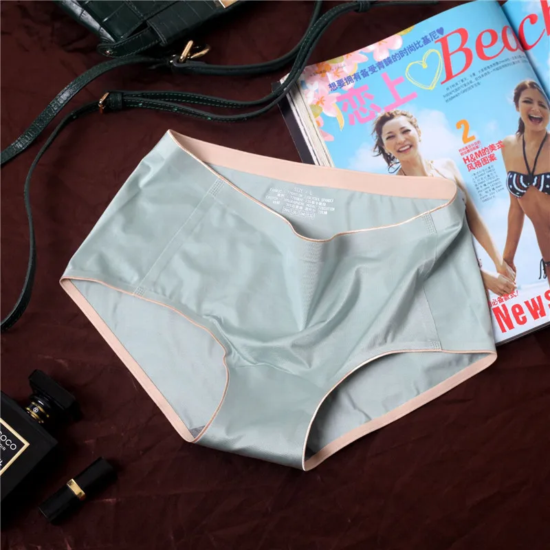 

Graphene Seamless Panties Underwear Health Briefs Mid Waist Female Sexy Lingerie Solid Panty Women's Intimates Underpants Tanga