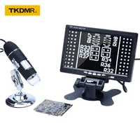 tkdmr 1000x usb microscope handheld portabletvav interface digital microscope for electronics with 8 leds bracket for phone pc