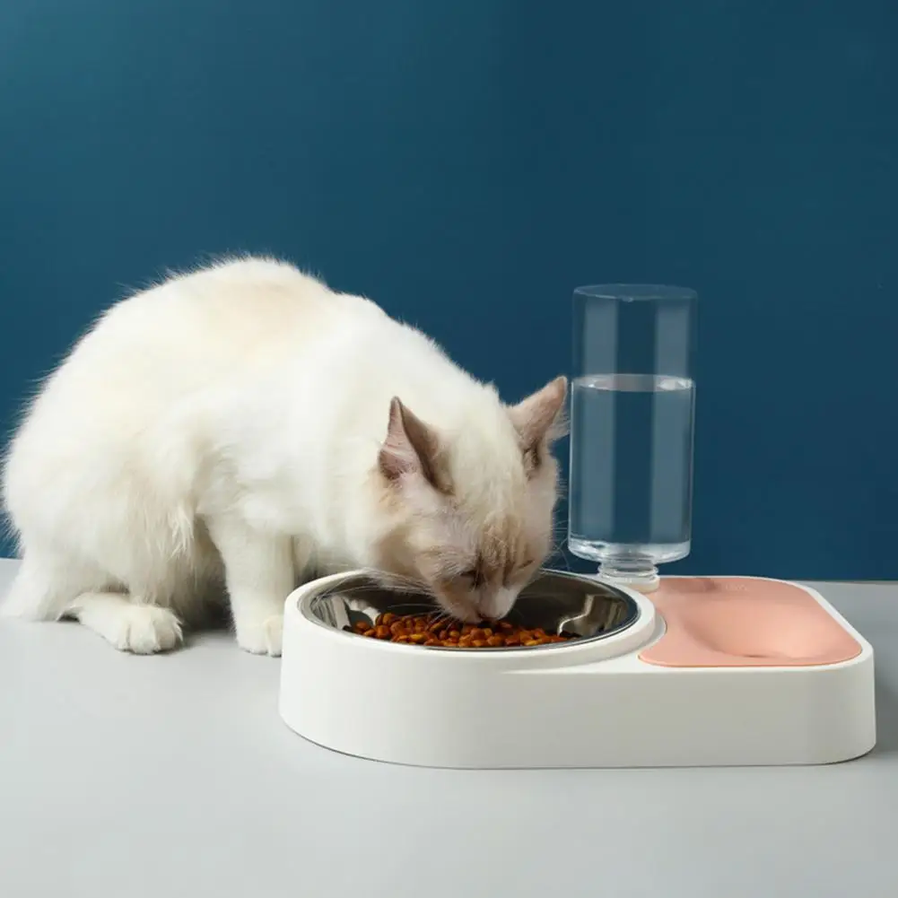 

Automatic Pet Feeder Cat Bowl Cat Feeding Bowls Split Design Dog Cat Puppy Drinking Bowl Automatic Feeder Dispenser Pet Supplies
