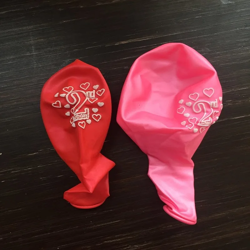 Детский воздушный шар с 2 летним принтом из латекса праздничные украшения шаров