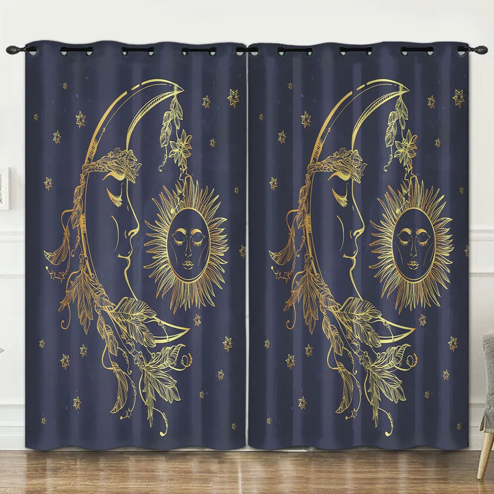 

Bohemian pattern bedroom living room decoration curtain background decoration cloth pink curtains luxury