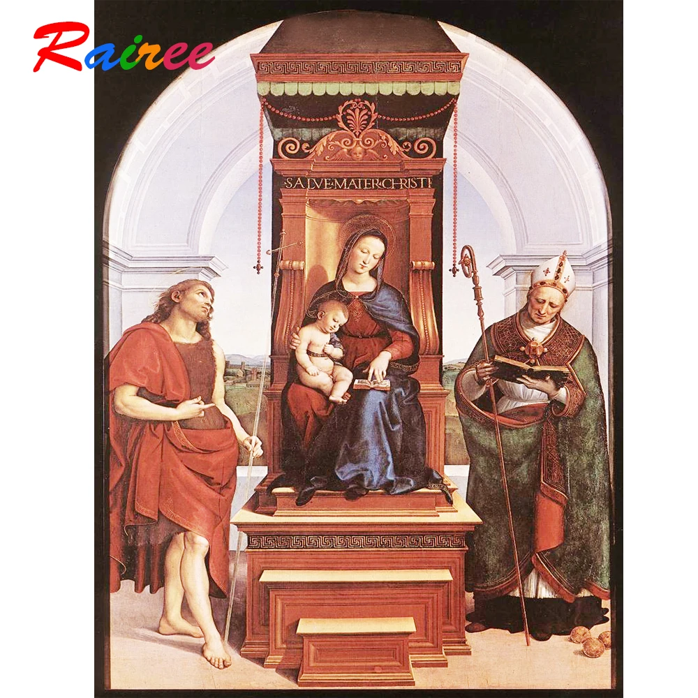 Картина для алмазной вышивки Ansidei Madonna | Дом и сад
