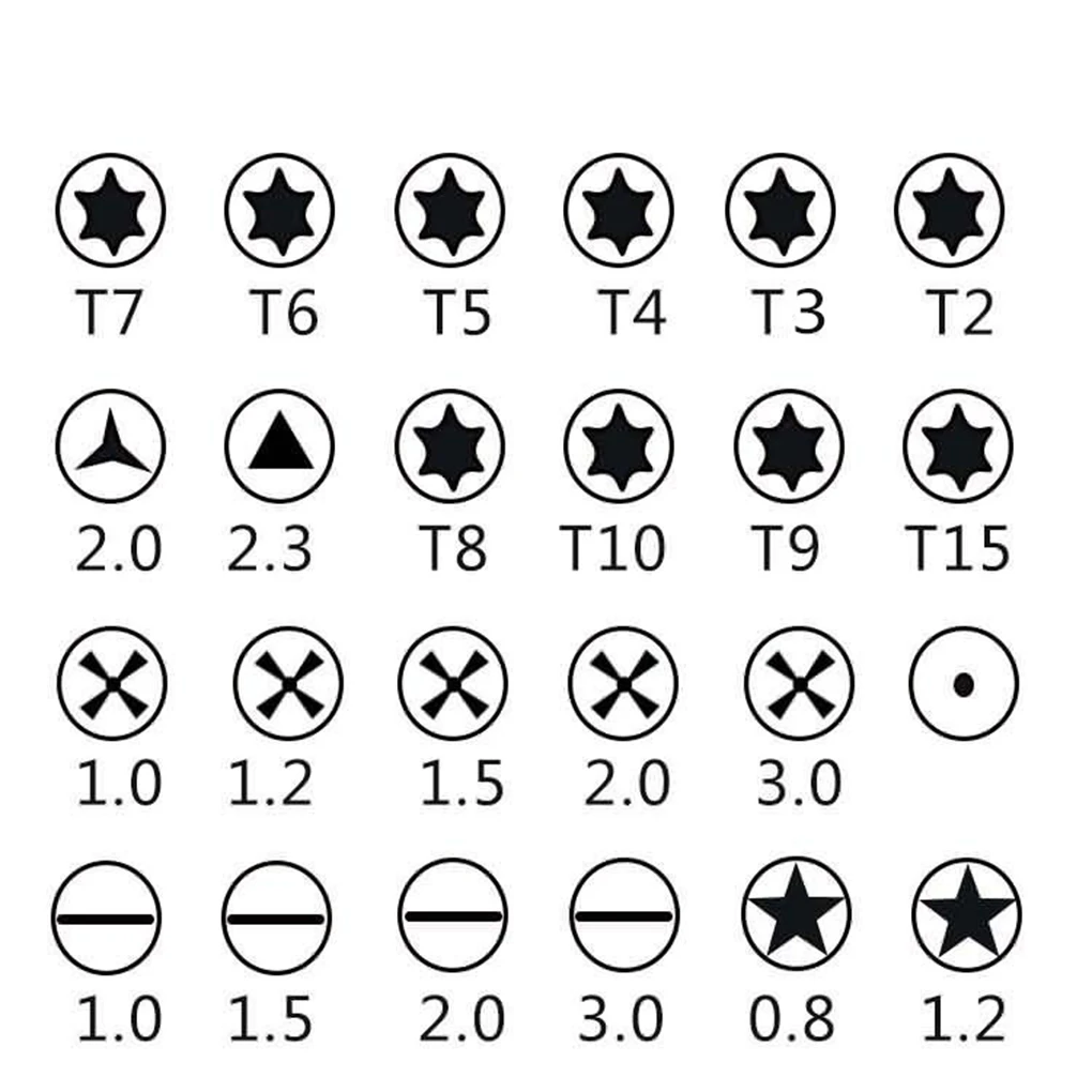 Набор отверток 25 в 1 набор прецизионных мини для замены ПК очков часов