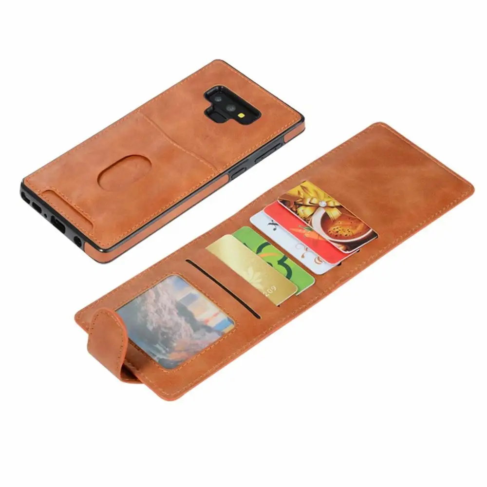 

Creative Fashion 2 in 1 Split Design Retro Leather Wallet Card Slot Case For Galaxy S9 S10 Plus Note 9 8 Plus