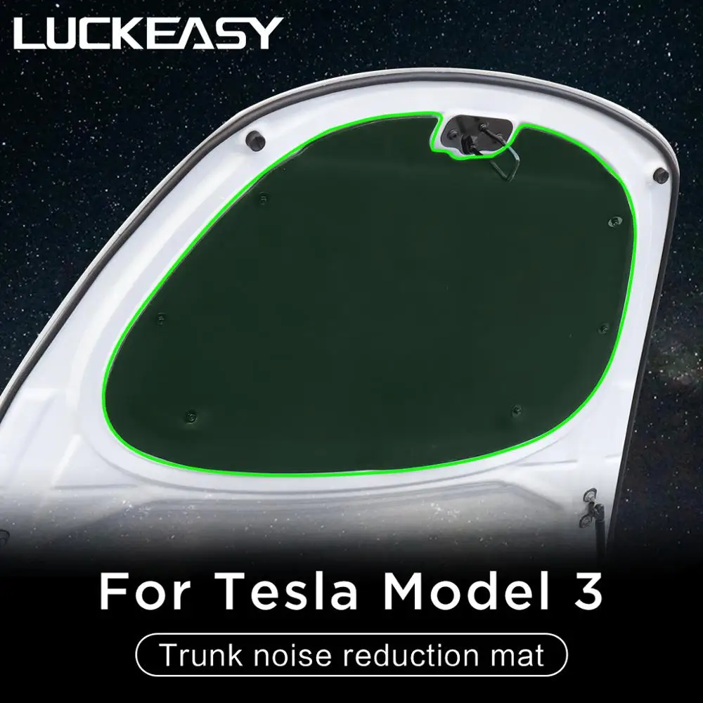 

LUCKEASY For Tesla Model 3 Shock Absorption Noise Reduction Accessories mdoel3 2017-2022 Car Front Trunk Noise Reduction Mat