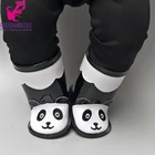 8 см в кукольном стиле для 43 см для ухода за ребенком для мам-новорожденная кукла обувь сапожки в виде медведя для малышей Кукла с высоким задником 18 дюймов девочка кукла обувь для дождливой погоды