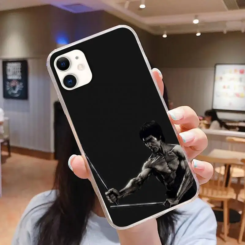 

Bruce Lee Phone Case For iphone 5s 6 7 8 11 12 XSMAX XR pro plus mini se2020 Cover Fundas Coque