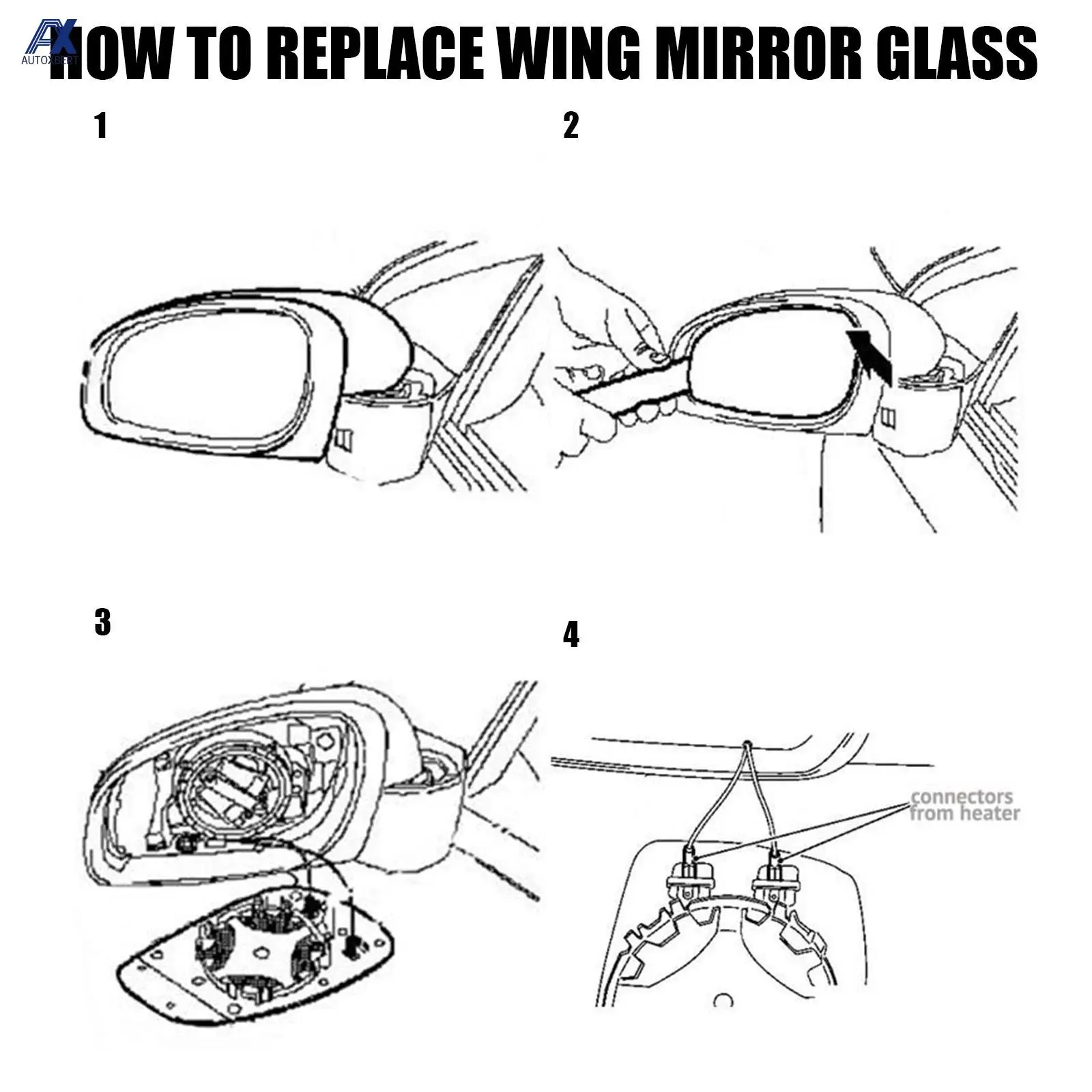 For Opel / Vauxhall Vivaro Renault Trafic Nissan Nv300 2014 - Fiat Talento Left Right Side Wing Mirror Glass Heated Aspherical |