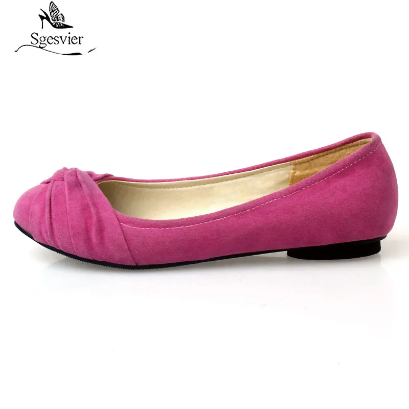 

Casual Women's Flat Loafers Shoes Flock Shallow Flats Spring autumn Ballet Shoes Flat Heel Ladies Work Loafer Shoes Large Size