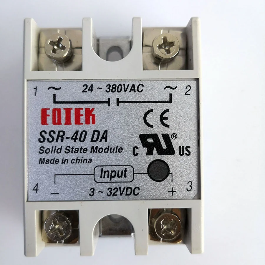 Твердотельное реле SSR 10DA 25DA 40DA управление постоянным током белый корпус