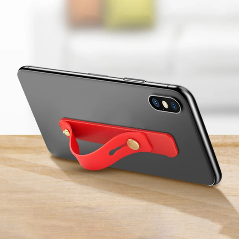 6 цветов Универсальный силиконовый браслет на запястье кольцо-держатель для