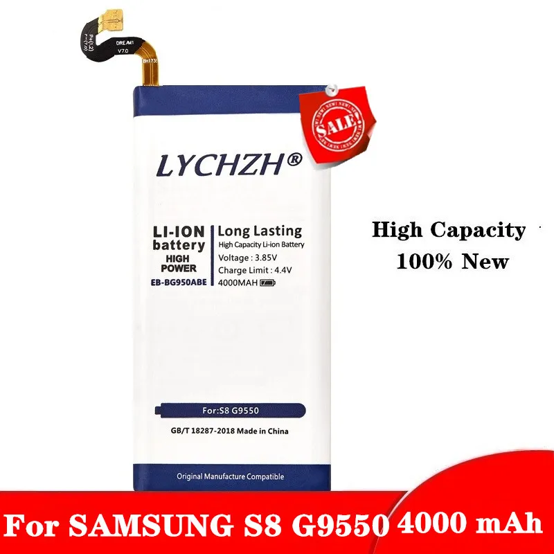 Оригинальный аккумулятор для SAMSUNG Samsung GALAXY S8 EB BG950ABE G9508 G9500 G950U G950F 4000 мА/ч с