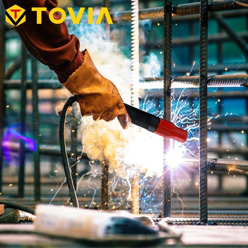 TOVIA 600A Weld Holder 1.0-5.0mm Insulated Electrode Screw Clamp For Welding Rod Machine | Инструменты