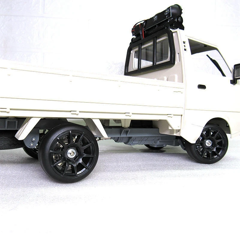 

2 Set RC Car Part: 1 Set D12 RC Car Armor Surrounded Kits & 1 Set Drift Tire Tyre Wheel with 5mm to 12mm Hex Adapter