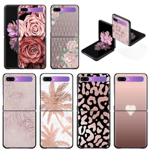 phone case for samsung galaxy z flip3 5g z flip 3 5g zflip cover cellphone shell caso mobilephone fundas pink rose bling picture free global shipping