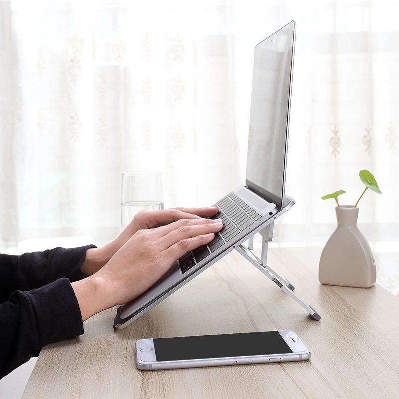 Портативная охлаждающая подставка для ноутбука держатель с регулировкой высоты