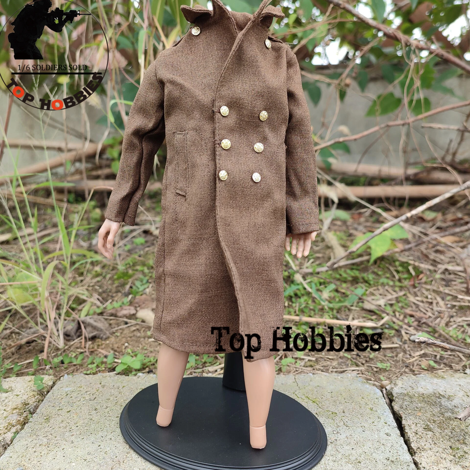 

17CM Brown 1 6 Scale Action Figure Accessory Military Army WWII Uniform Soldier U.S. Army Coat For 12Inch Body Doll Figure Toy