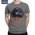 Мужские Винтажные футболки Mortal Kombat, хлопковая футболка с коротким рукавом, игровые футболки с круглым вырезом, одежда с принтом