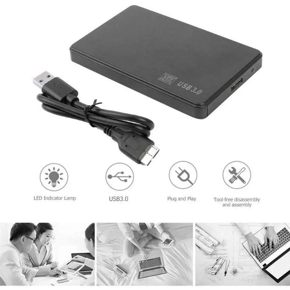 2.5 inch External SSD HDD Case 5Gbps Sata to USB 3.0 2.0 Adapter mobile HD Hard Drive Enclosure Disk box For PC Mac OS | Компьютеры и