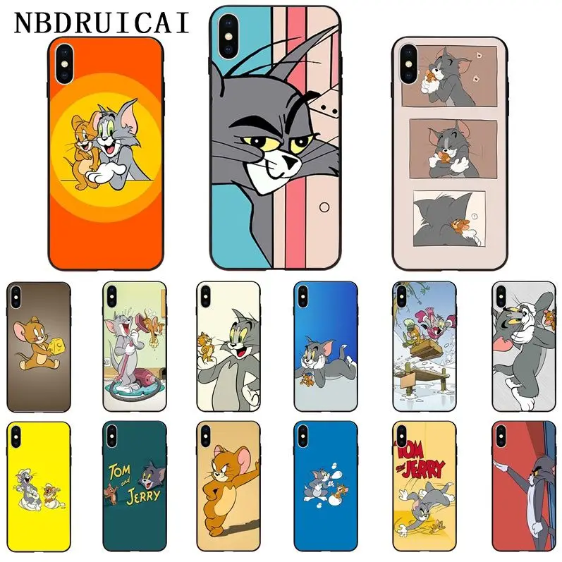 NBDRUICAI/мягкий силиконовый чехол для телефона из ТПУ с изображением милого Тома