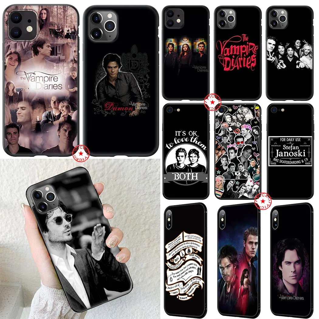 В Дневники вампира Женские туфли лодочки с Мягкий силиконовый чехол для телефона