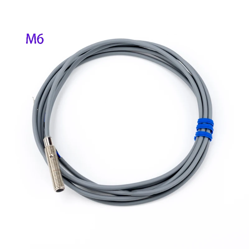

M6 inductive proximity switch sensor DC12v24V metal sensor probe small inductive switch detection distance 0.8mm 1mm 1.2mm 1.5mm