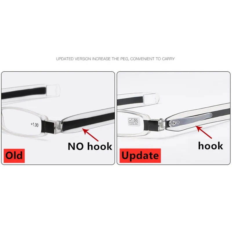 Модные мини легкие складные очки для чтения PANDER портативные женские и мужские