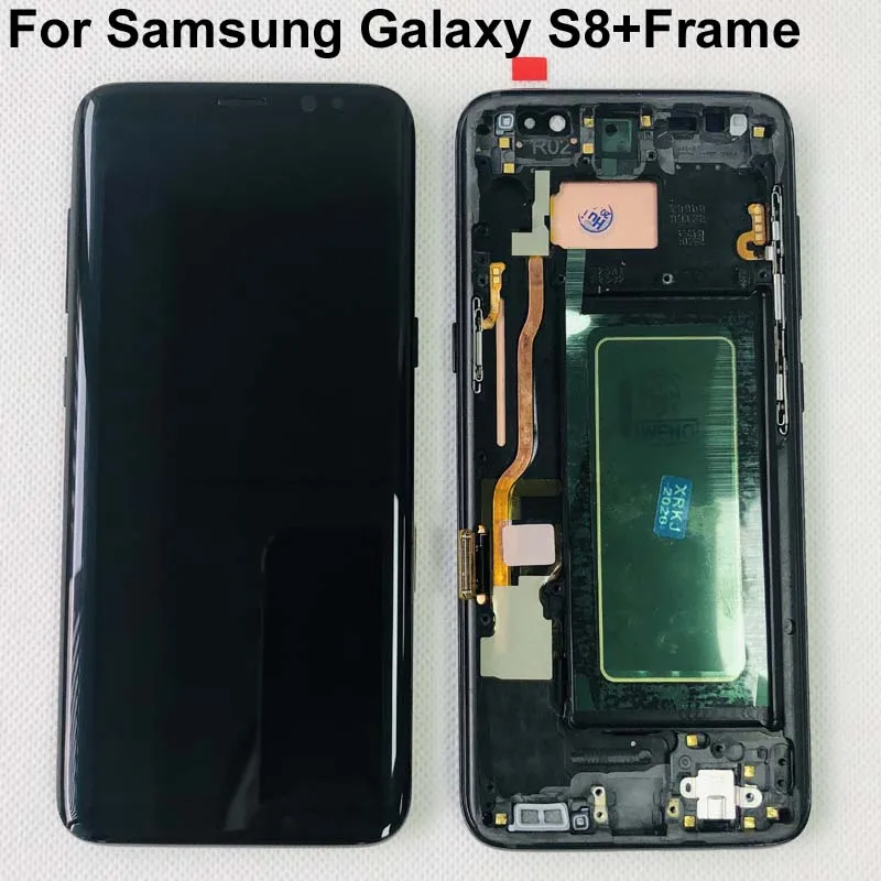 

Original Super amoled For Samsung Galaxy S8 G950 G950F G955fd G955F G955 Lcd Display With Touch Screen Digitizer+frame
