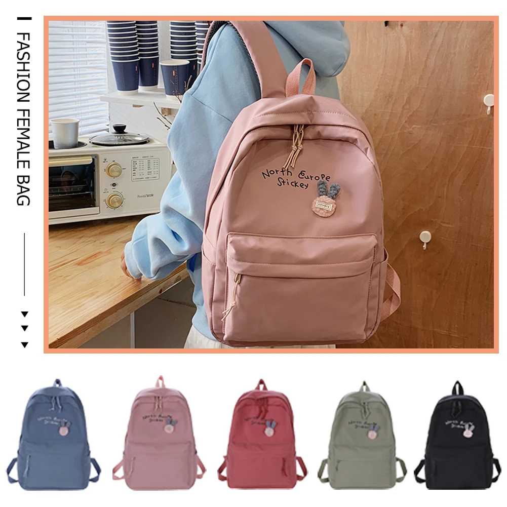 

Fashion Women Letters Printing Shoulder Bag Backpack Casual Ladies Large Capacity Handbags Knapsack Rucksacks