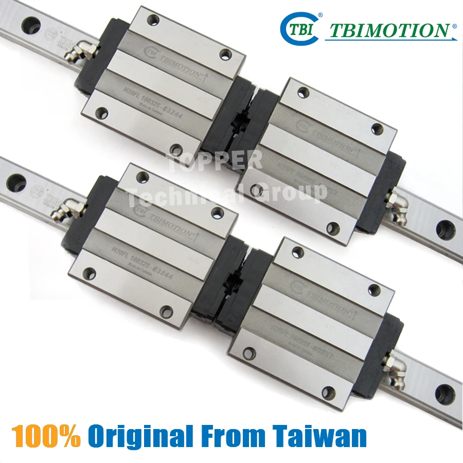Оригинальный линейный направляющий рельс Taiwan TBI TRH25 1200/1500 мм с блоками слайдов